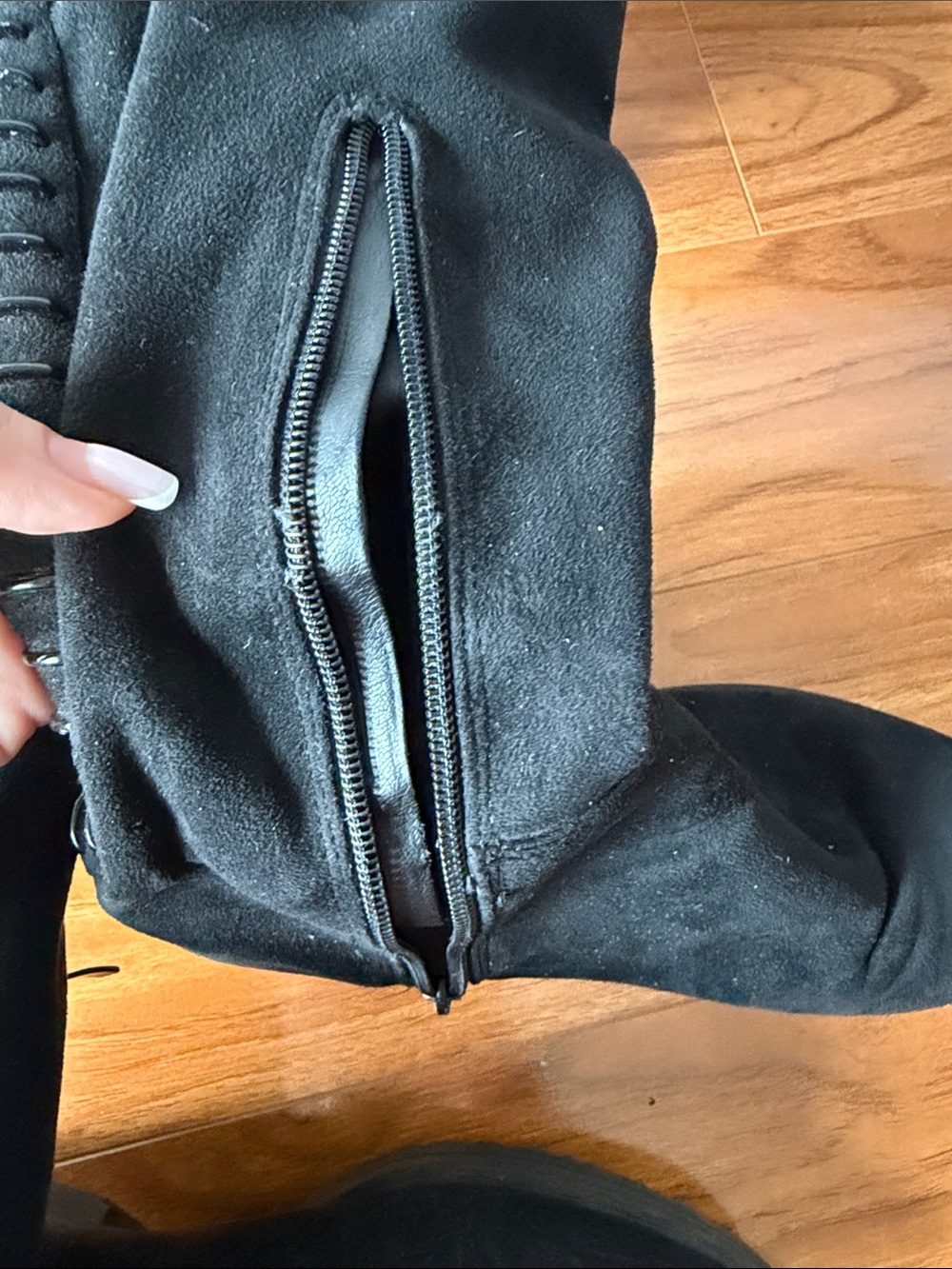 Kendall and Kylie over the Knee boots Faux Suede Leather SZ 8.5 - Picture 9 of 10